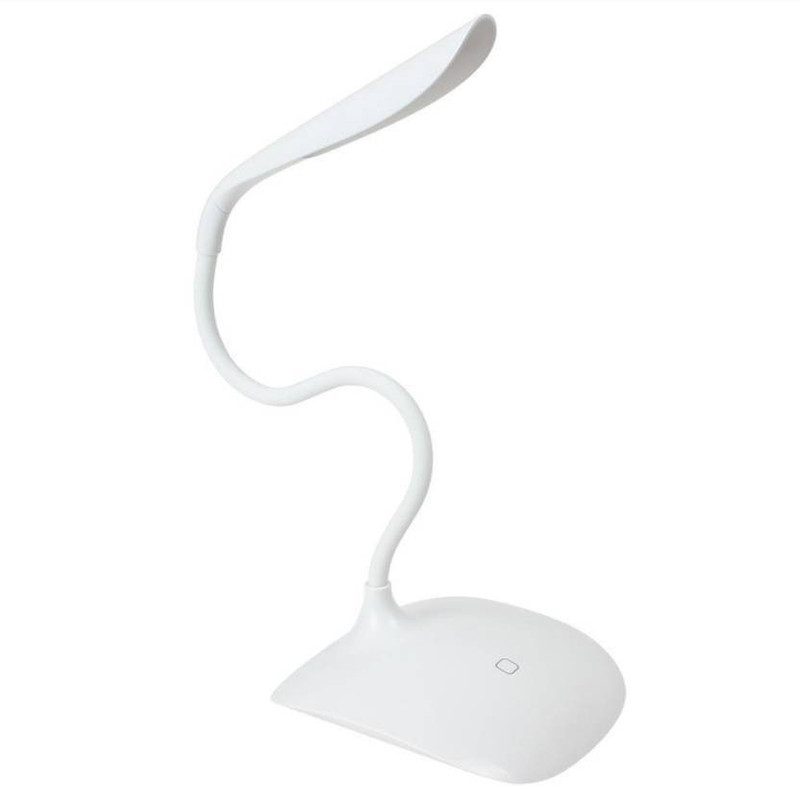 jeni Rechargeable LED Touch On/Off Switch Desk Lamp Table Lamp(123 cm, White)