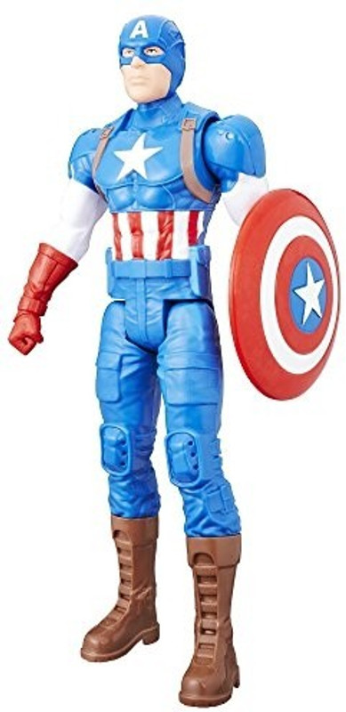 world of needs Marvel Titan Hero Series 12Inch Captain America Figure(Multicolor)
