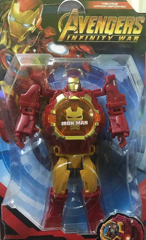 skyler collection Avenger Infinity War Iron man robot Transformer converting Wrist watch(Multicolor)