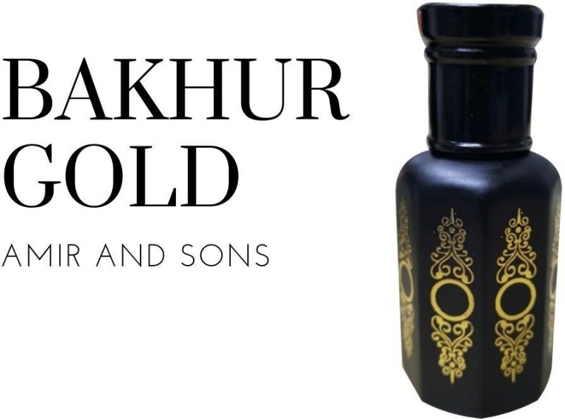 Amir and Sons BAKHOOR GOLD ATTAR 12ML NON ALCOHOLIC Floral Attar(Islamic Bakhur)