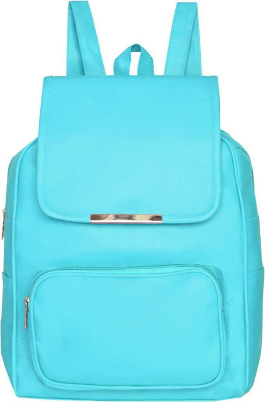 pklo shop Designer Backpack For Girls and Women Blue School Bag(Light Blue, 10 L)