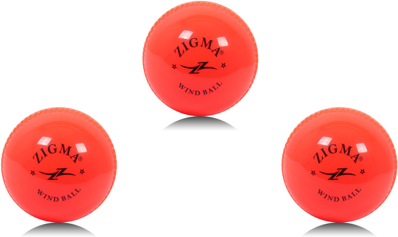 navik wind ball Cricket Training Ball(Pack of 3, Orange)