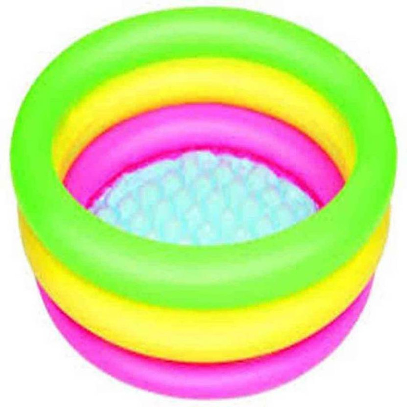 shubhcollection Bestway 27.5" x H9.5"/70cm x H24cm Summer Set Pool (Multicolor) (Multicolor)(Multicolor)