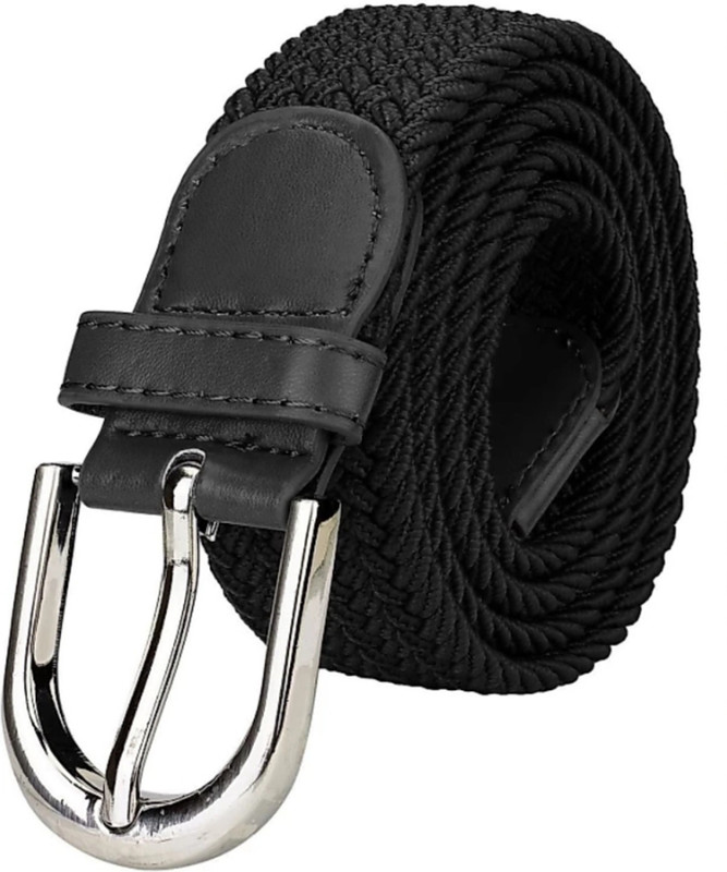 beltly Women Casual Black Fabric Belt