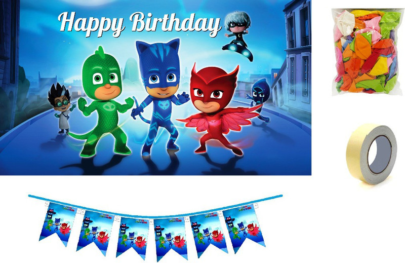 Disa Decorations Pj Mask Birthday Kit Set Of 4 Buy Online In