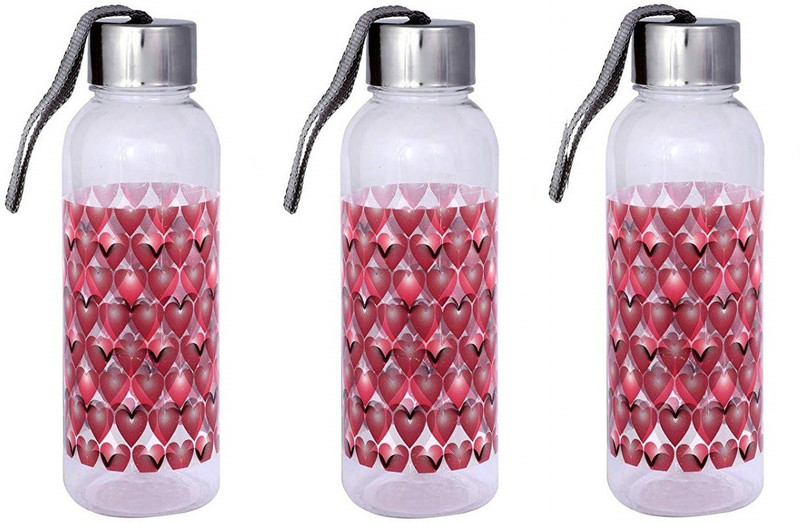 saura Lisa Easy Carry Travel Water Bottle (set 3-Red)-750ml 750 ml Bottle(Pack of 3, Red)
