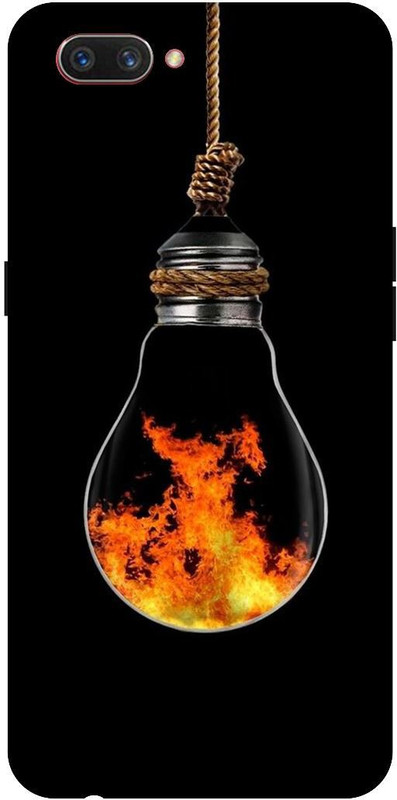 Umprint Back Cover For Oppo A3s Bulb Fire Rob Bulb Desertcart