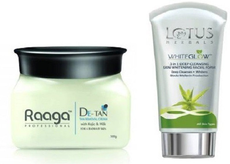 raaga Detan 500gms and 3 in 1 deep cleansing facial foam 50gms(2 Items in the set)