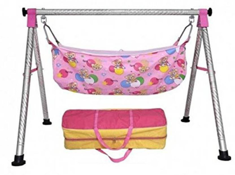 gopinathji stainless steel Indian style ghodiyu palna swing cradle(Multicolor)
