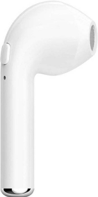 rolgo1 Wireless ghs i7 Single Ear Headset with Mic (White) Bluetooth Headset with Mic(White, In the Ear)