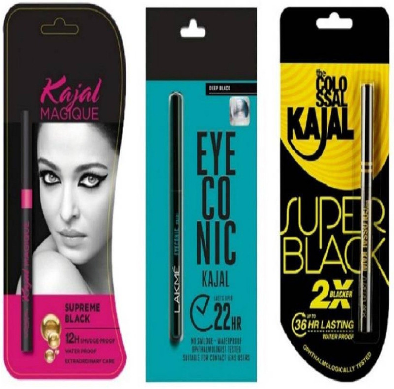 i khodal enterprise Magic supreme black kajal with Eyeconiic kajal with The super black kajal(black, 1 ml)