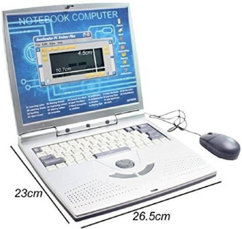 shopme store 22 Activities & Games Fun Laptop Notebook Computer Toy for Kids(Multicolor)