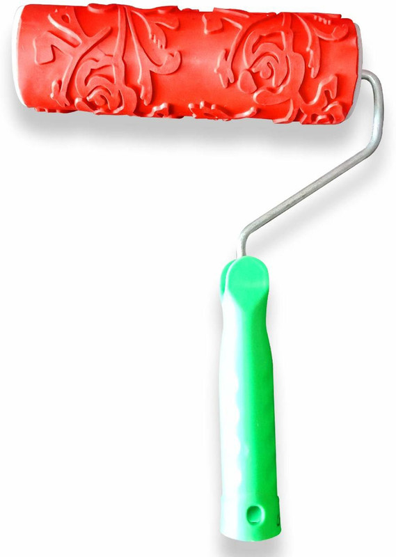 decornow DNROLLER50 Decor Now Imported Rubber Paint Roller with Handle For Wall Decor (7 inch, Multicolor) Paint Roller(Pack of 1)