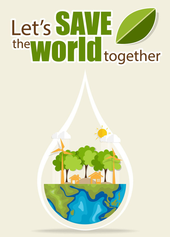 Save World Environment Quote Poster Photographic Paper(18 inch X 12 inch, rolled)
