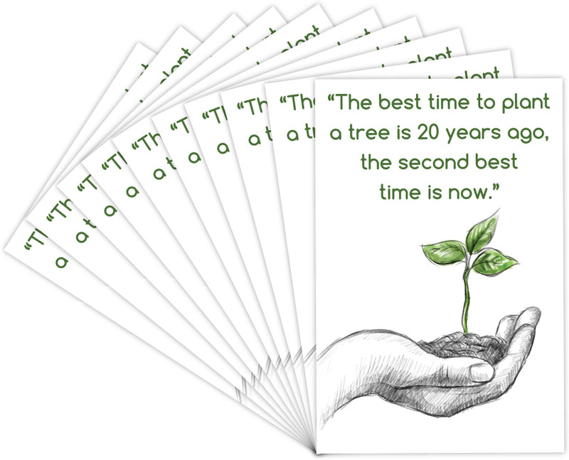 PLANT TREE Environment Quote Posters (SET OF10) Photographic Paper(18 inch X 12 inch, rolled)