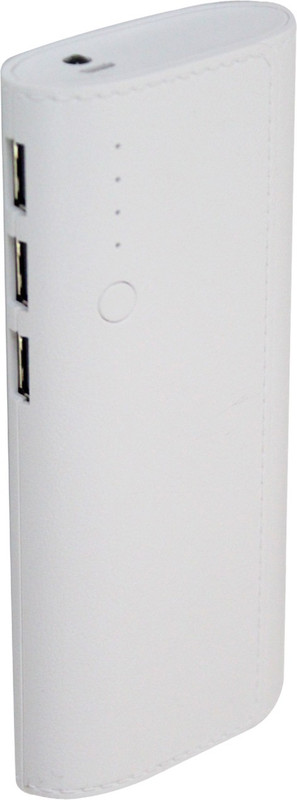 pomics 20000 mAh Power Bank (20K Leather Purse, Portable Battery Charger)(White, Lithium-ion)