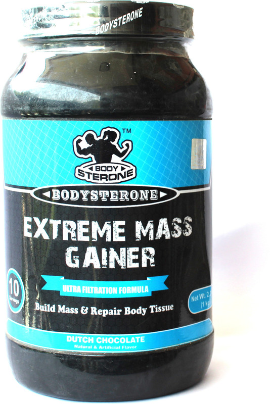 bodysterone Extreme Mass Gainer Plant-Based Protein(1 kg, Dutch Chocolate)