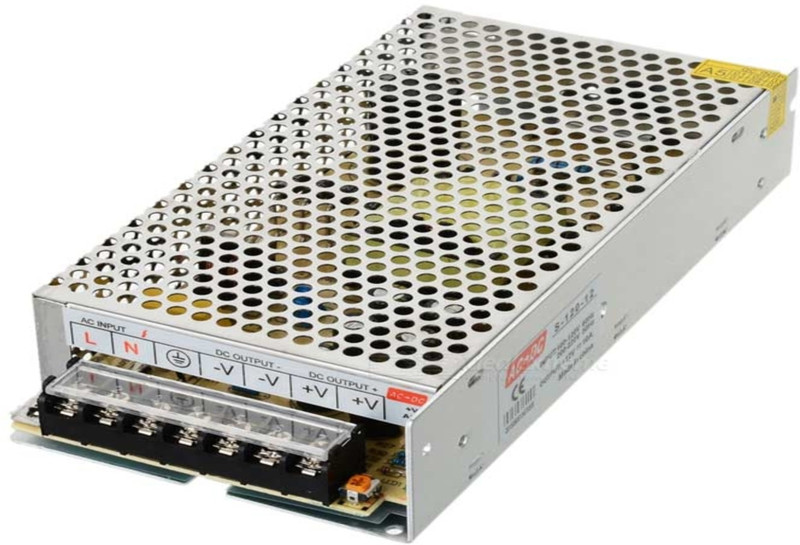 Parisa (12V DC) 12 Channel Power Supply (SMPS) 180 Watts PSU(Silver)