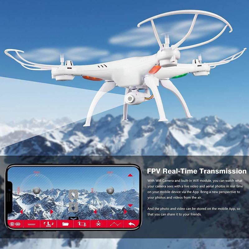 shopme store Wi-Fi FPV R/C 2.4Ghz 6-Axis Vision Quadcopter Drone with 2 MP HD Camera(vision drone with camera)