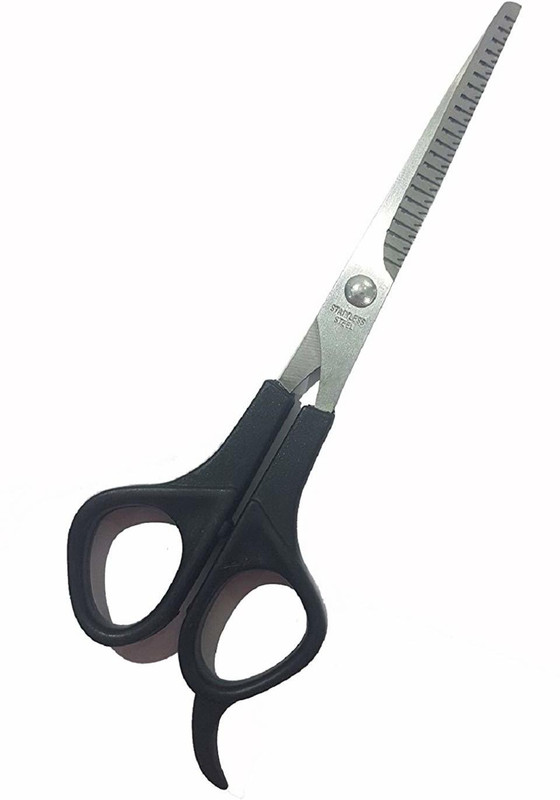 Sharp Hair Thinning Scissors For Men And Women for hair stylish hair cutting Scissors(Set of 1, Black)