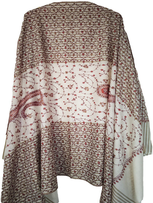 kashmir speciall Pashmina Embroidered Women Shawl(Multicolor)