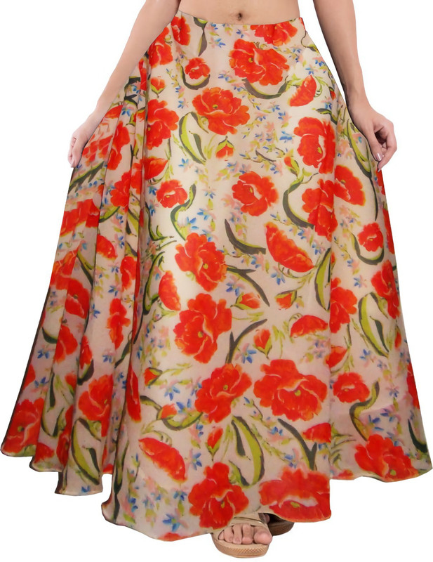 kafi Printed Women Regular Multicolor Skirt