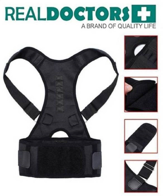 sellerzone Magnetic Therapy Posture Corrector, for Men Women Back Support Back Support(Black)