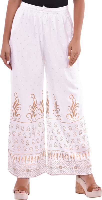 arkayson Regular Fit Women White Trousers