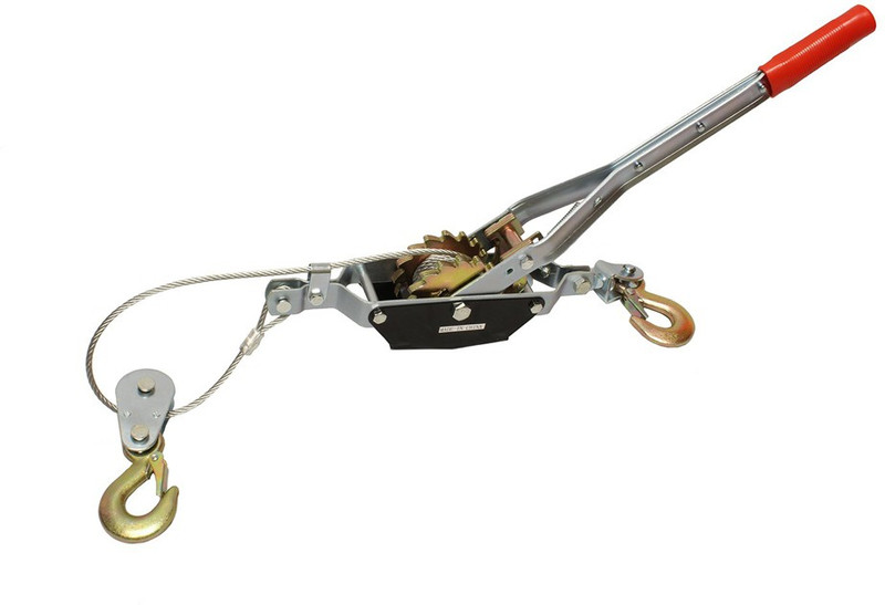 uptodateprouducts Heavy-Duty Hand Puller with Cable Rope – 2 Ton Capacity, Front and Rear Mount Towing Hook