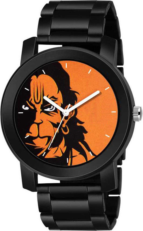 csamon Black Color Metal Strap load of shivai Round desing Stylish Analog 3b Black Metal Strap Analog Watch  - For Men