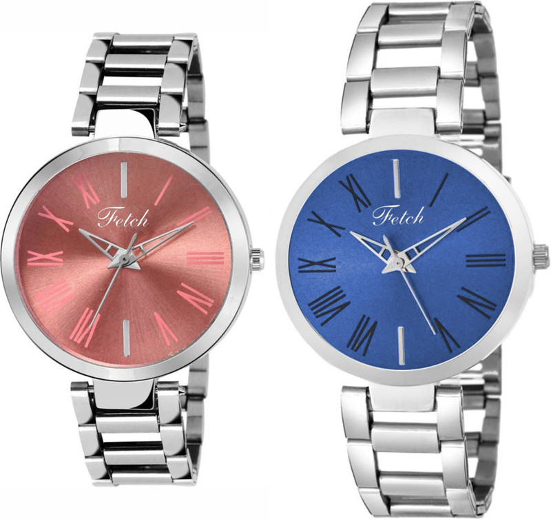 fetch fw-034 Display Type: Analogue Dial Colour: Multicolour Set of 2 Analog Watch  - For Girls