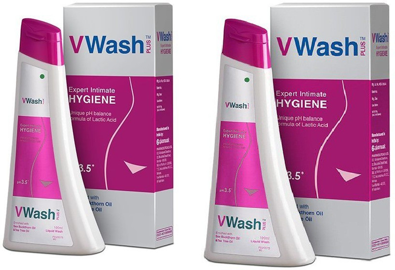 v wash Plus Intimate Hygiene Intimate Wash(200 ml, Pack of 2)