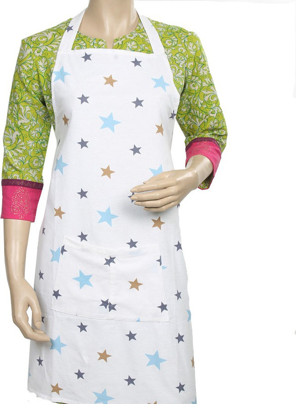 litheworld Cotton Home Use Apron - Free Size(Multicolor, Single Piece)