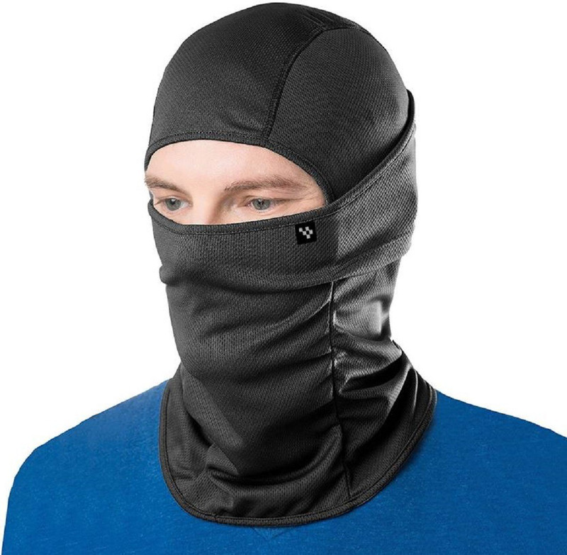 ryddr Black Bike Face Mask for Men & Women(Size: Free,  Balaclava)