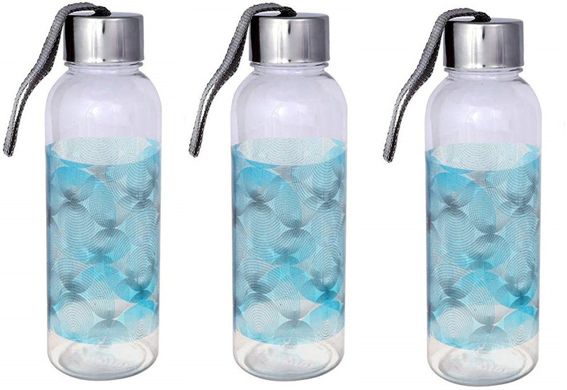saura Lisa Easy Carry Travel Water Bottle (set 3-Blue)-750ml 750 ml Bottle(Pack of 3, Blue)