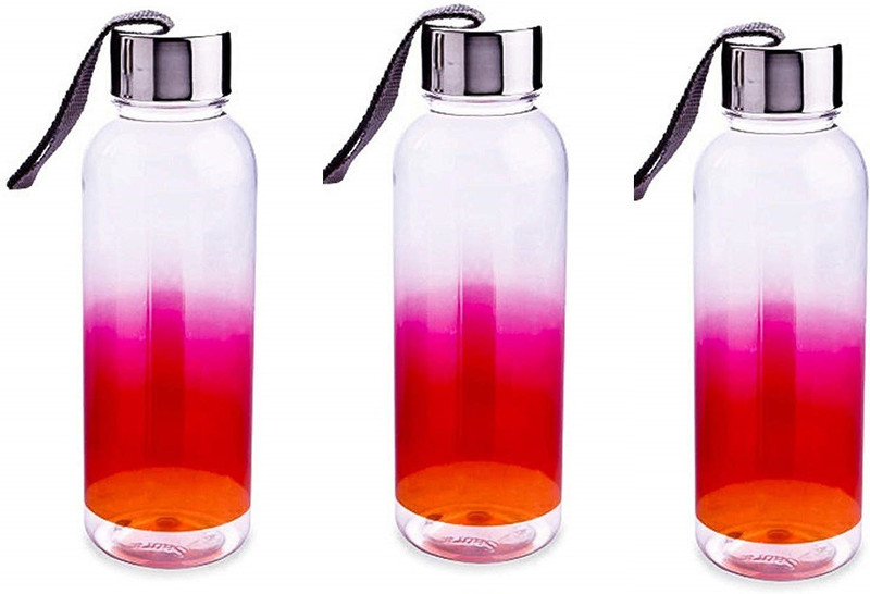 saura Lisa Easy Carry Water Bottle (set 3-White)-750ml 750 ml Bottle(Pack of 3, White, Red)