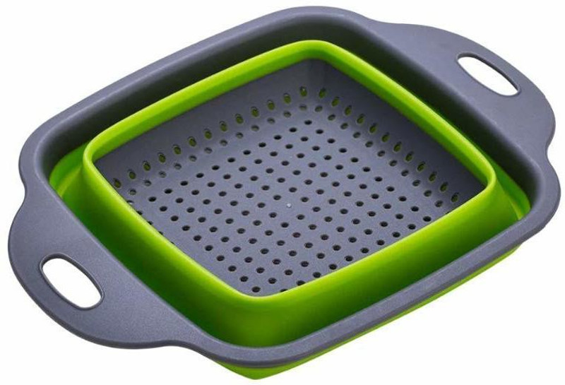 evershinegifts Rice, Vegetables, Fruits Washing Strainer Colander/ Noodles Drainer- Square - size-(24cm*18cm) Colander(Multicolor Pack of 1)