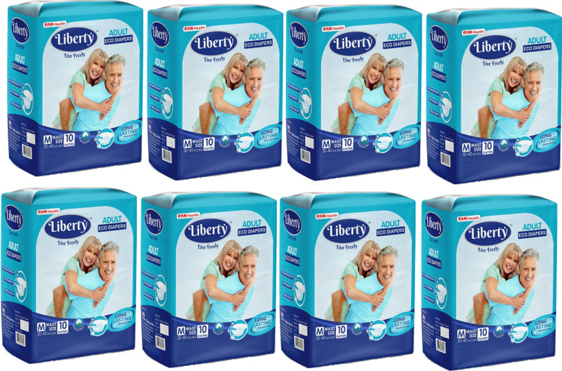 Liberty ADULT DIPERS PACKOF 8 Adult Diapers - M(80 Pieces)