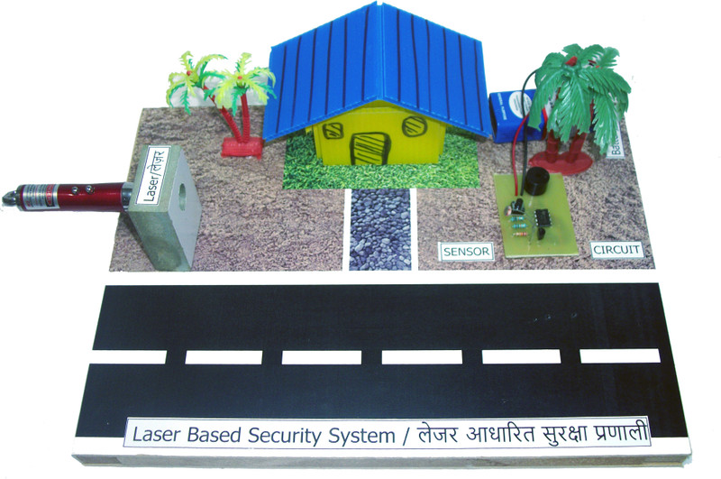 leftbrain creation LASER based Bi-STABLE Security System Working Science model Security Circuit and Motion Detector Electronic Hobby Kit