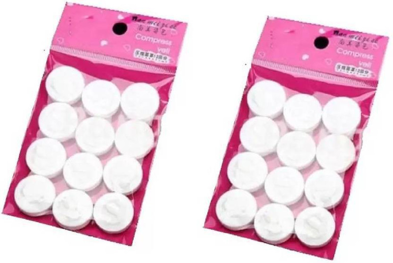 ss creation Facial Paper Compress Mask - Set of 24 Pieces(Pack of 24)