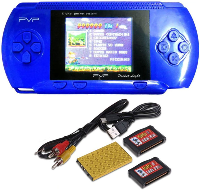 KLUZIE PVP Station 3000 Digital Game with Built-in Game-console 8 GB with Mario, DR MARIO, CONTRA, CRICKET GAME, TURTLE, SUPER MARIO, OTHER 3000 FAMOUS GAMES(Multicolor)