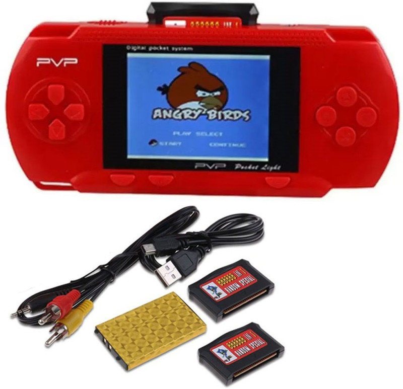 KLUZIE 8 Bit Portable Digital Video Game with Built-in PVP PSP Game-console 8 GB with Mario, DR MARIO, CONTRA, CRICKET GAME, TURTLE, SUPER MARIO, OTHER 3000 FAMOUS GAMES(Multicolor)