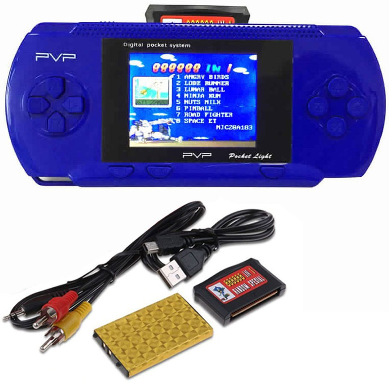 KLUZIE PVP Built-in Game Player Portable Video 2.8'' LCD Handheld Player Video 8 GB with Mario, DR MARIO, CONTRA, CRICKET GAME, TURTLE, SUPER MARIO, OTHER 3000 FAMOUS GAMES(Multicolor)