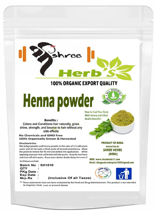 shree herbs Henna precious Herb Mix 100 % Organic & Natural HENNA(400 g)