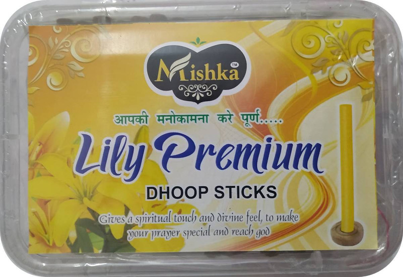 mishka Lily Premium Incense Dhoop Sticks Lily Agarbattis(100 Units)