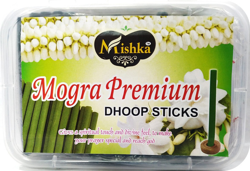 mishka Mogra Premium Incense Dhoop Sticks Mogra Agarbattis(100 Units)