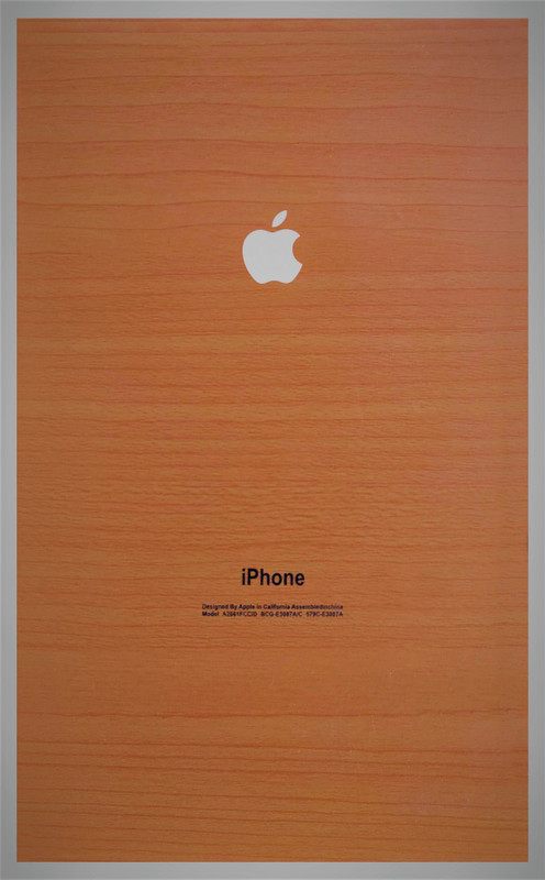 mns Wooden Matte Yellow Red iPhone Laminating Sheet(0.08 mil Pack of 1)