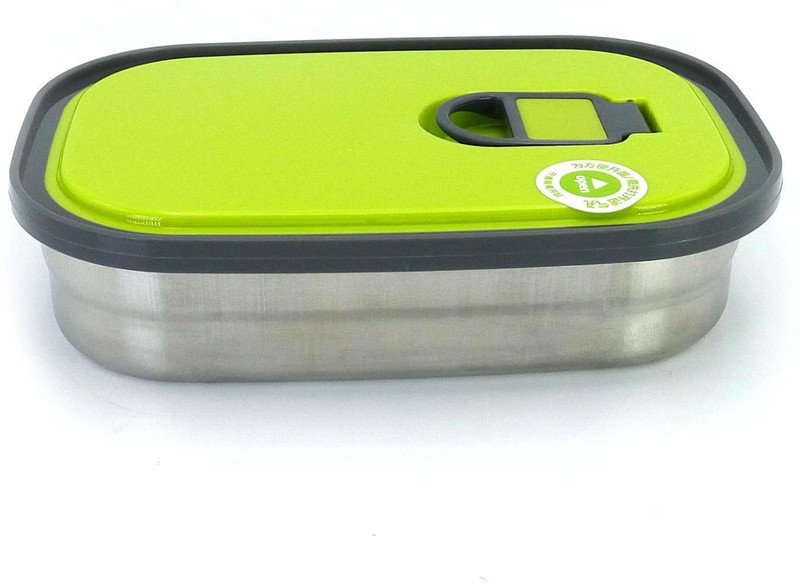 vmoxi Stainless Steel Small Snacks Box for Office and School Air Tight Leak Proof - 350 ml (GREEN) 1 Containers Lunch Box(350 ml)