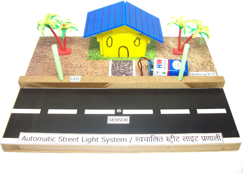 leftbrain creation Automatic Street Light Working Science Project Model Building Kit