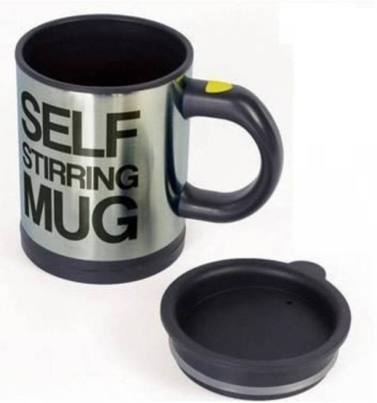 kzmart Automatic Stainless Coffee mug Stainless Steel (400 ml) Stainless Steel Mug(400 ml)